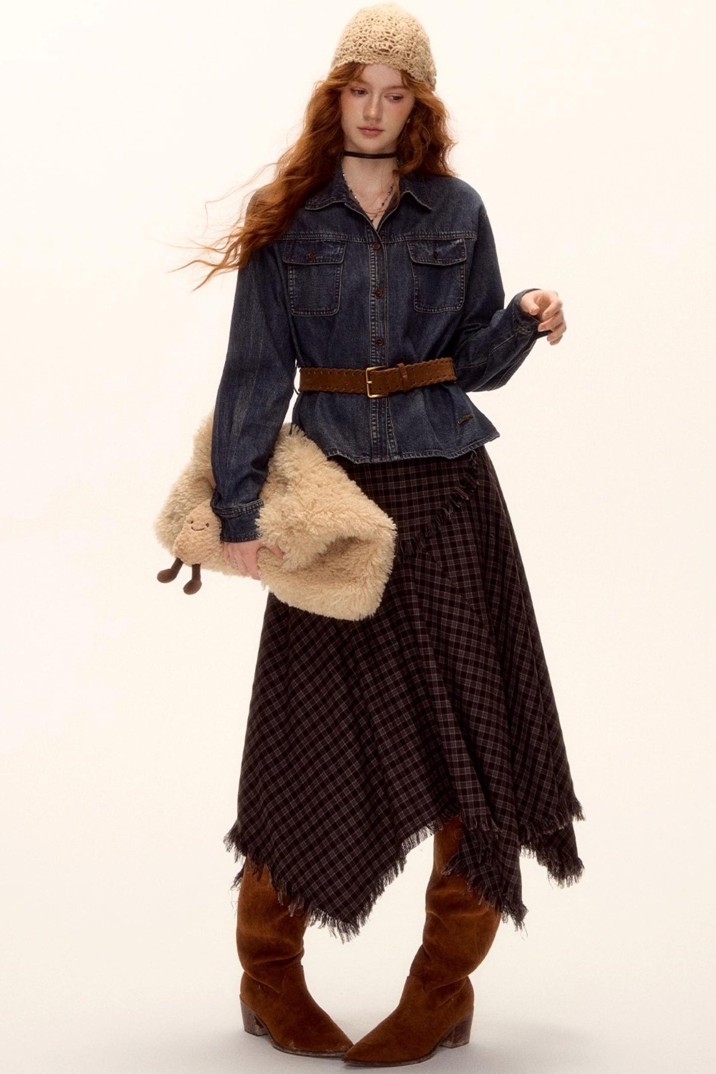 Vintage Washed Denim Top