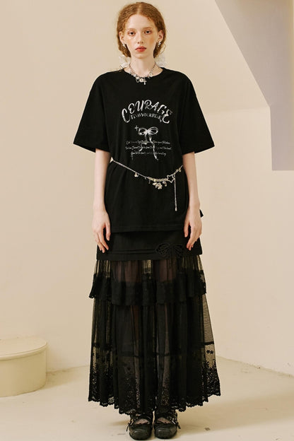 Vintage Bow Print Tee