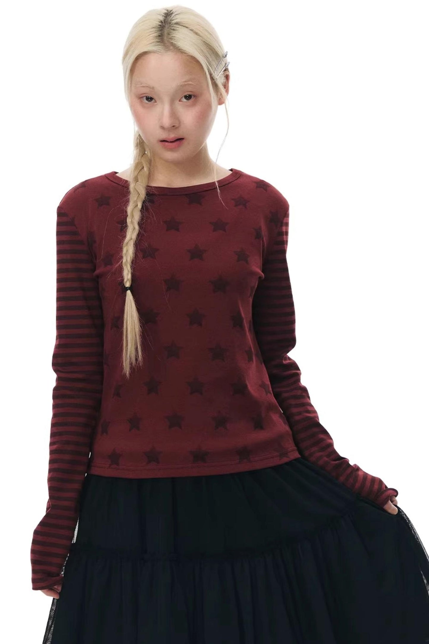 Star Stripe Slim Fit Top