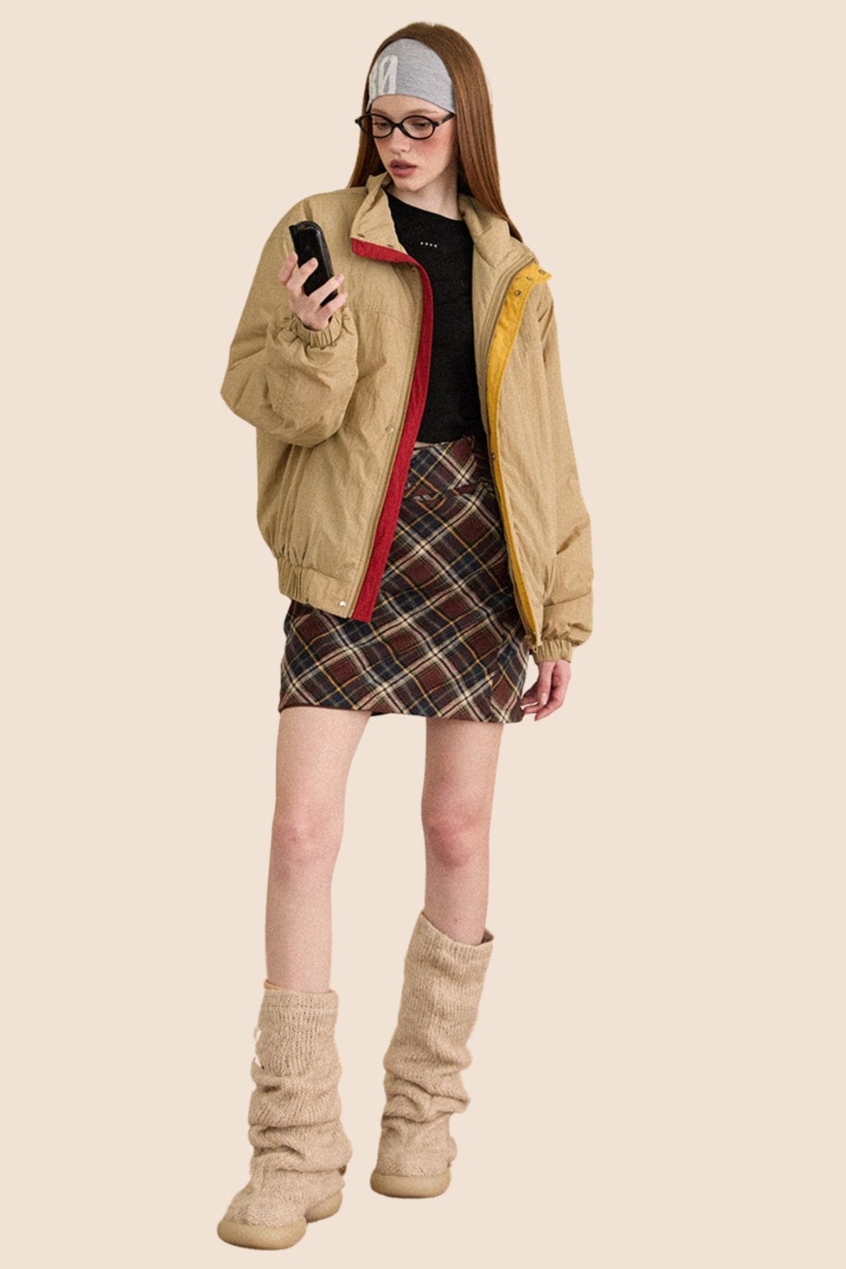 Retro Lapel Thickened Padded Jacket