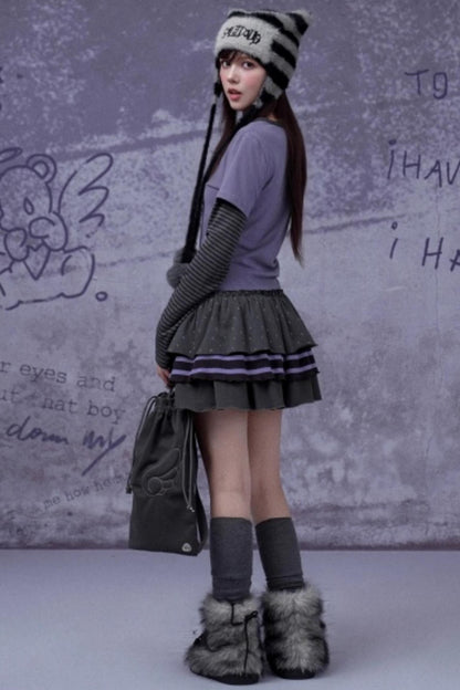 Energetic Striped Autumn Top