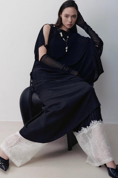 Heart Knitting Glass Necklace