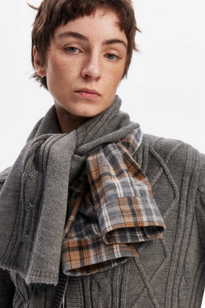 Wool Twist Cardigan Sweater Set-Up