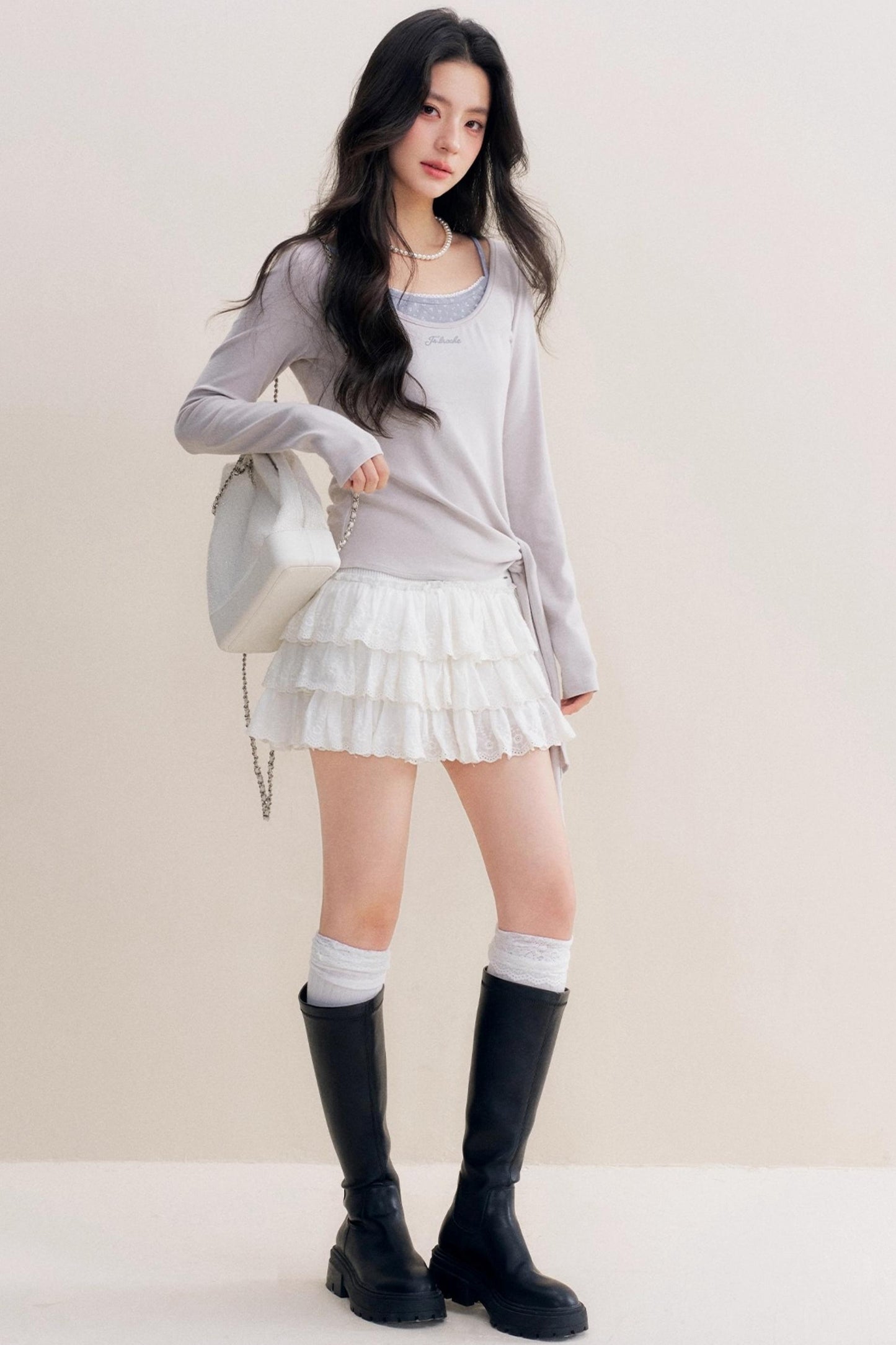 Lazy Lace Long Sleeve Base Layer Top Set