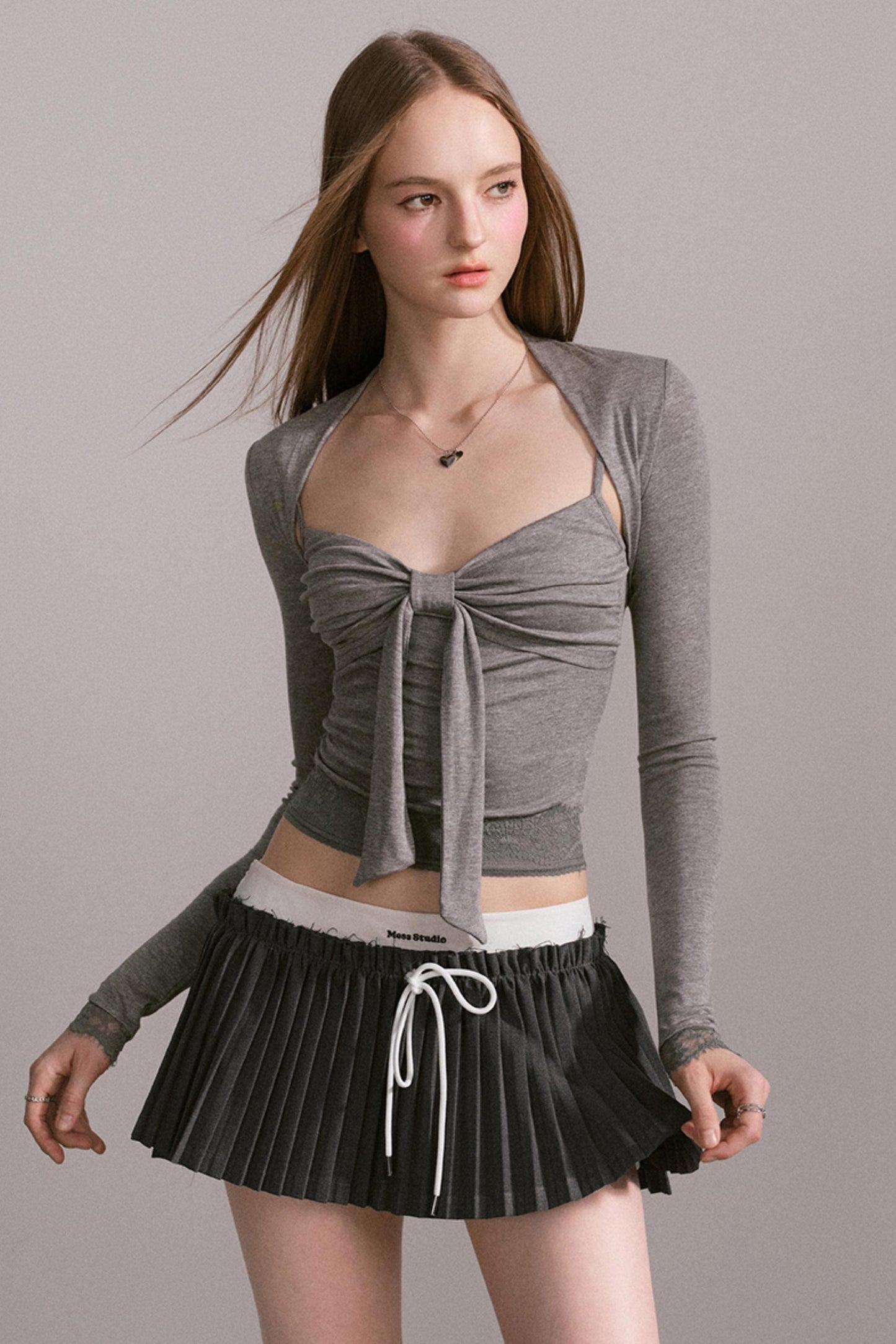 Design Sense Bow Waist Suspender Set