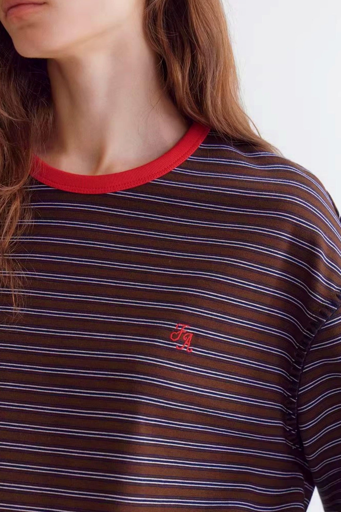 컬러 블록 스트라이프 스웨터