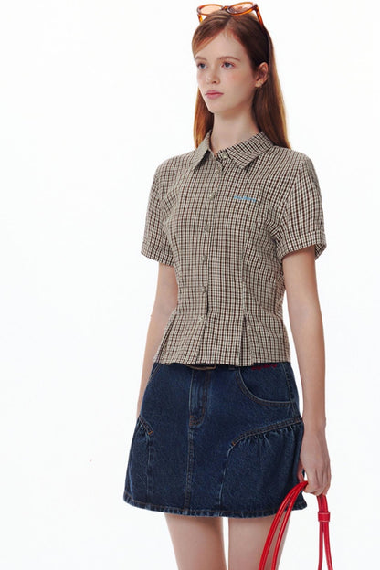 Summer Encounter Pink Check Shirt