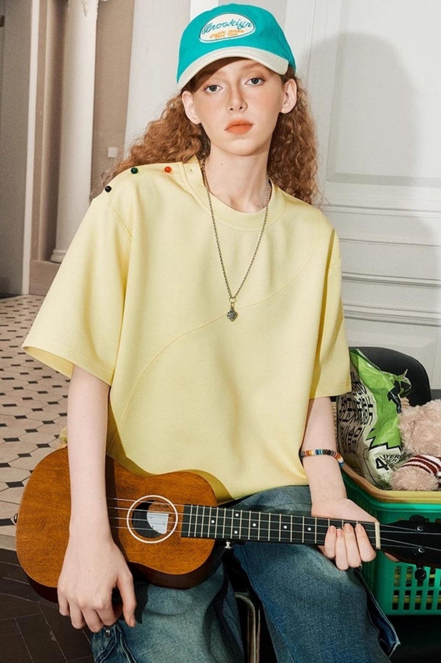 Artistic Beaded Summer Tee