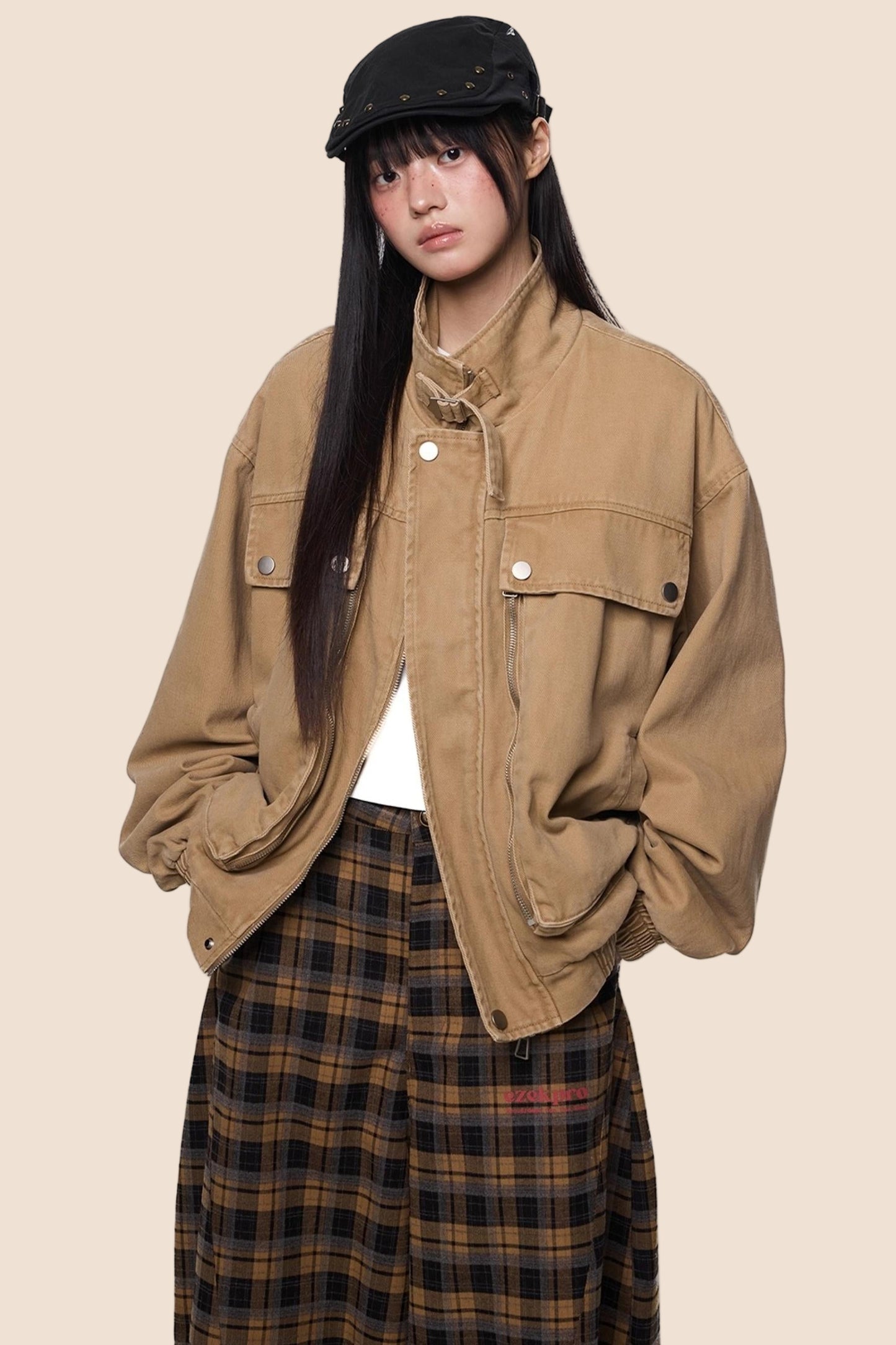 Autumn Vintage Cargo Jacket