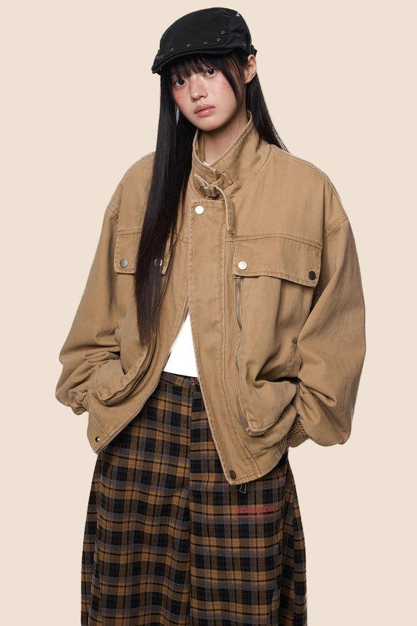Autumn Vintage Cargo Jacket