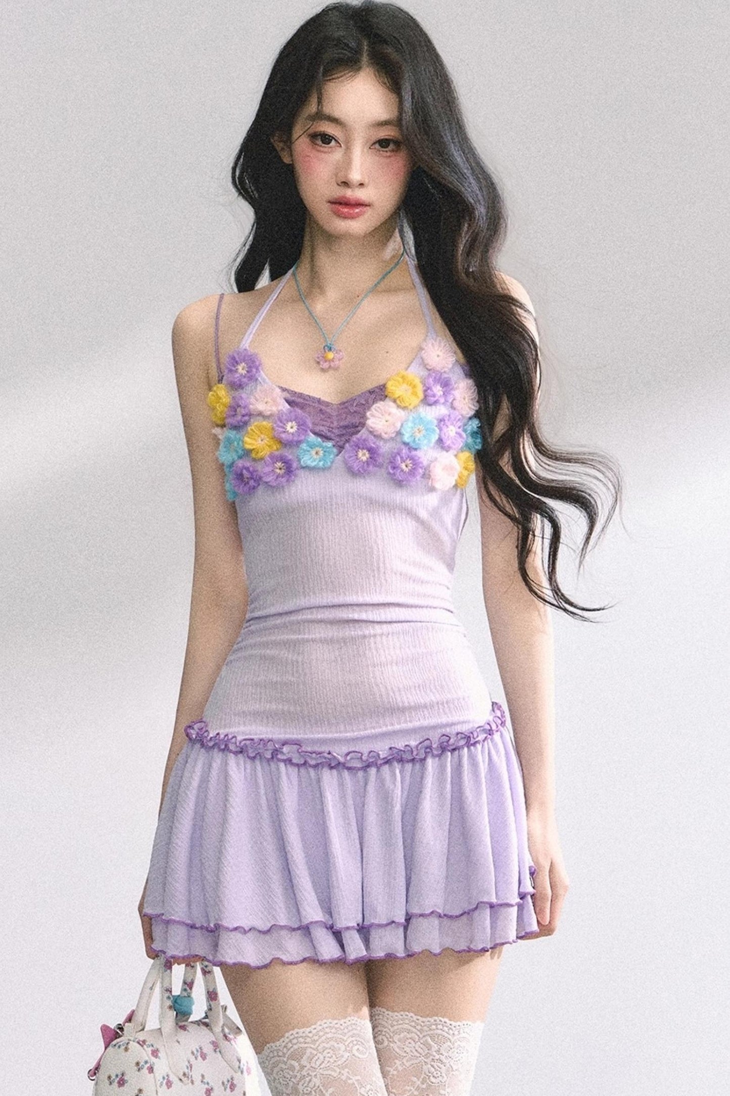 Floral One-Shoulder Summer Dress