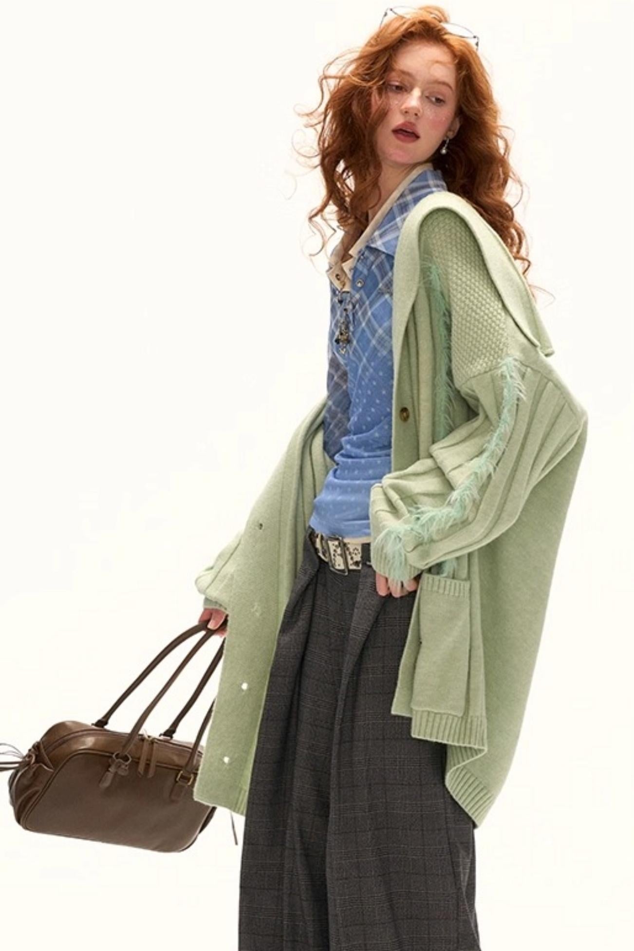 Luxury Slim Plaid Mesh Tee