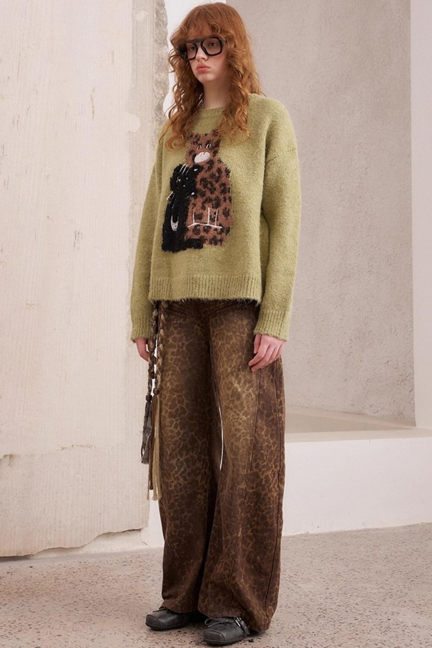 Leopard Crew Neck Sweater