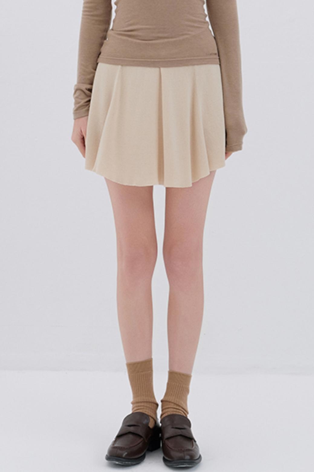 Korean Pleated Midi Skirt