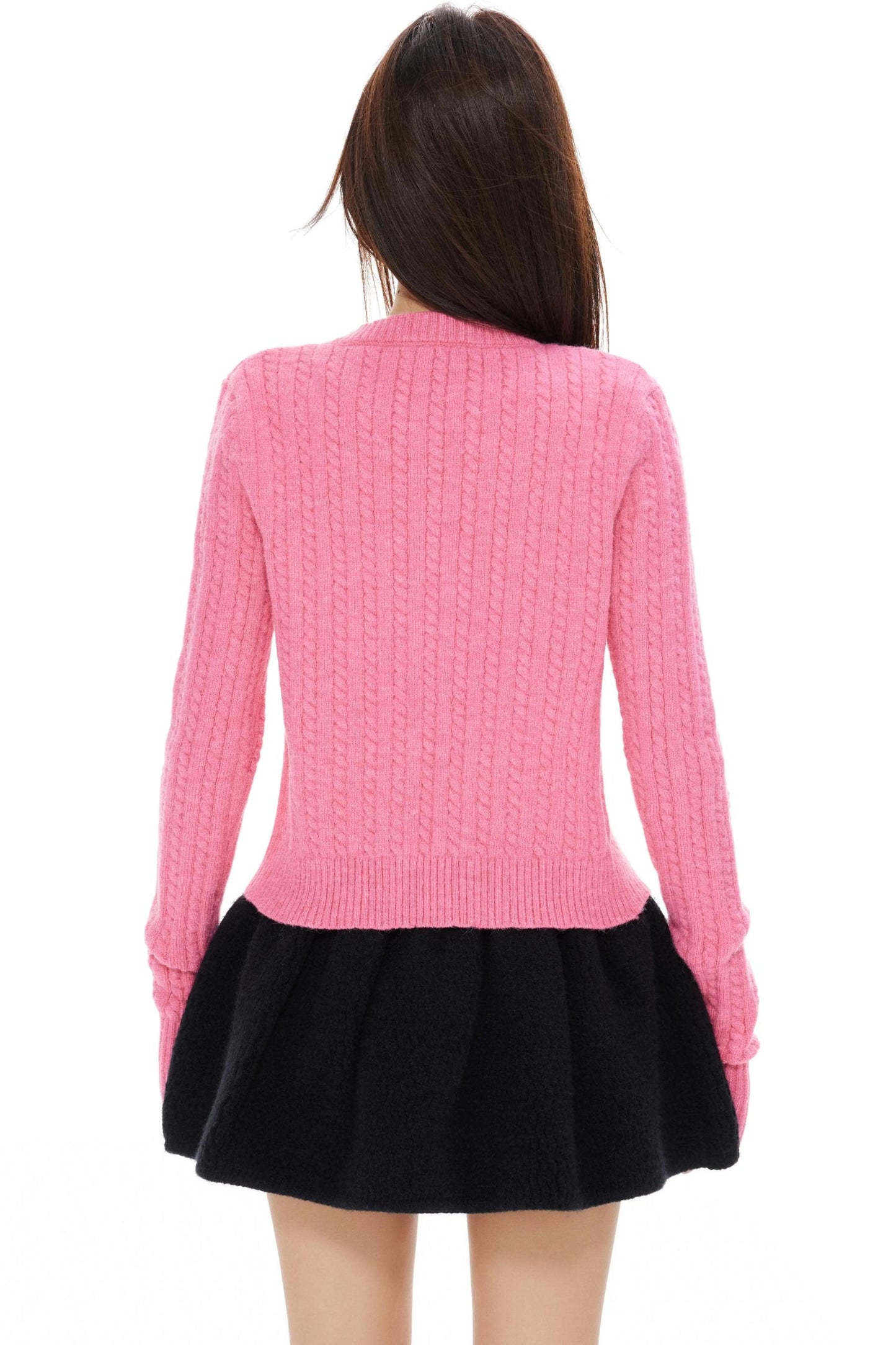 Twist Gray Womens Cardigan