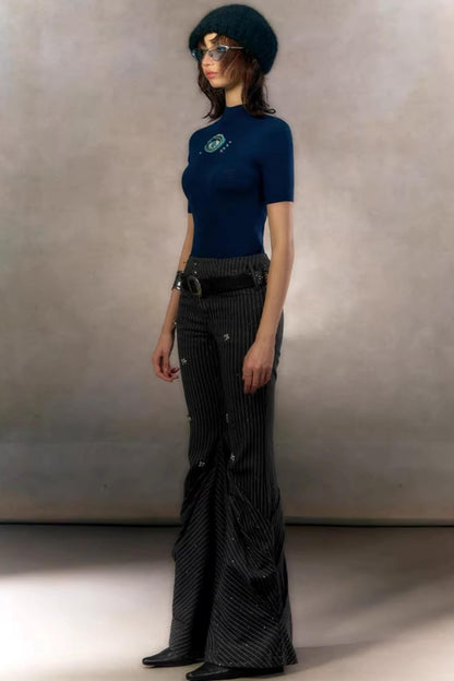 Mysterious Beaded Knit Top