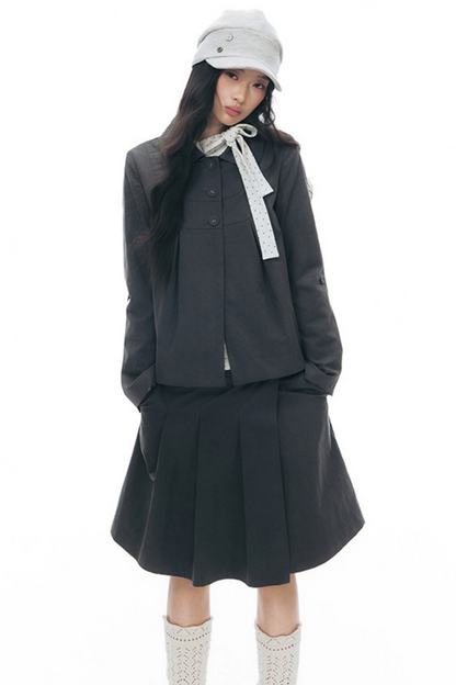 Original Pleated Workwear Skirt