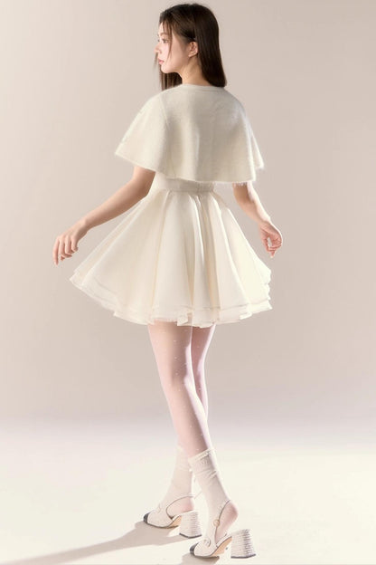 Blue Puff Dress Set-Up