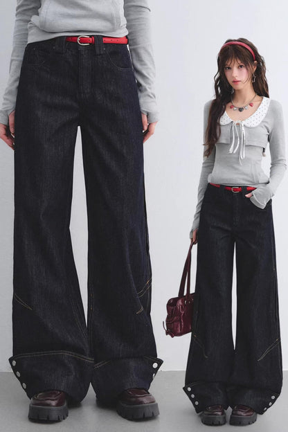 Lyocell Red Belted Pants