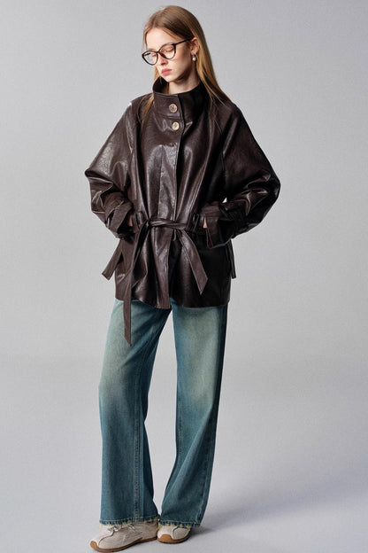 Mountain Chestnut Leather Jacket