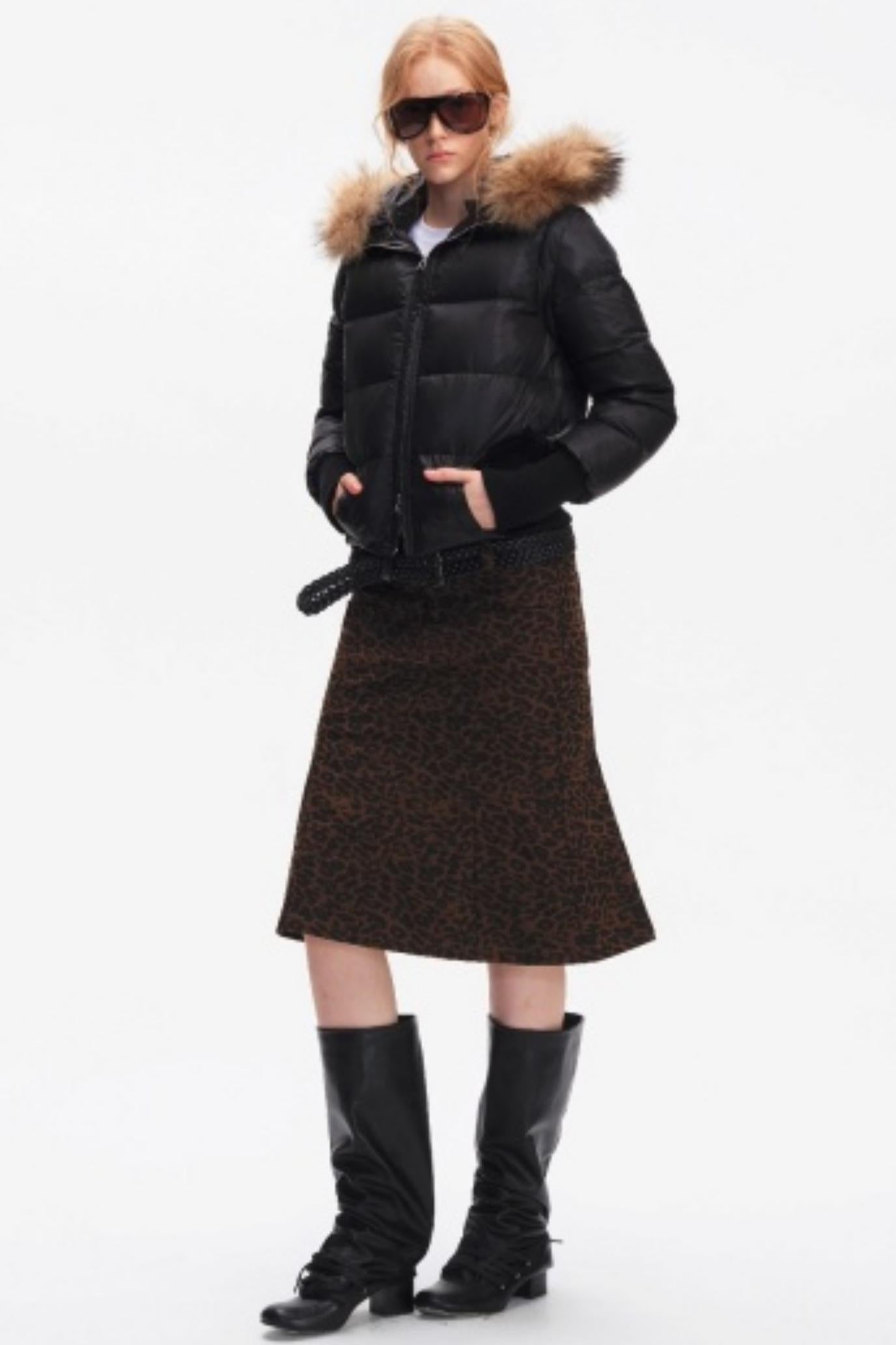 Korean Leopard Fishtail Skirt