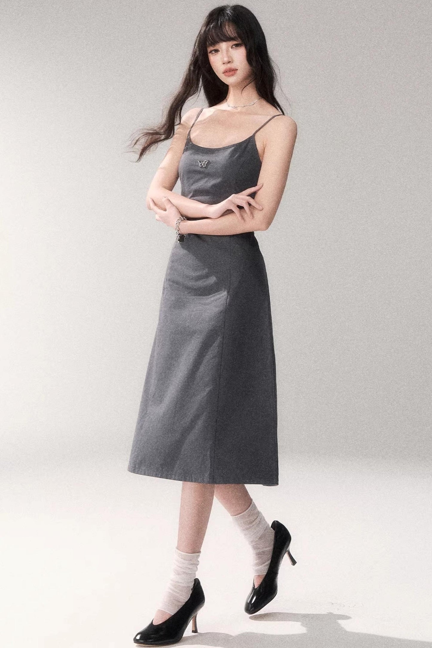 Retro Cotton A-Line Dress