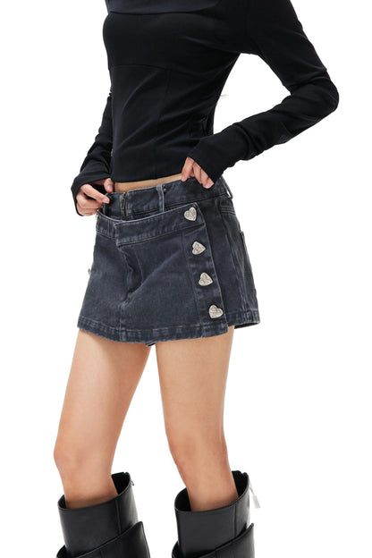 Enzyme Wash Twill Skirt Pants