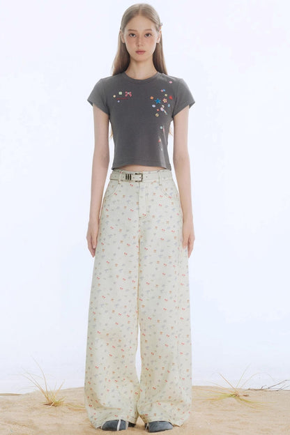 Cloud Fudge Floral Pants