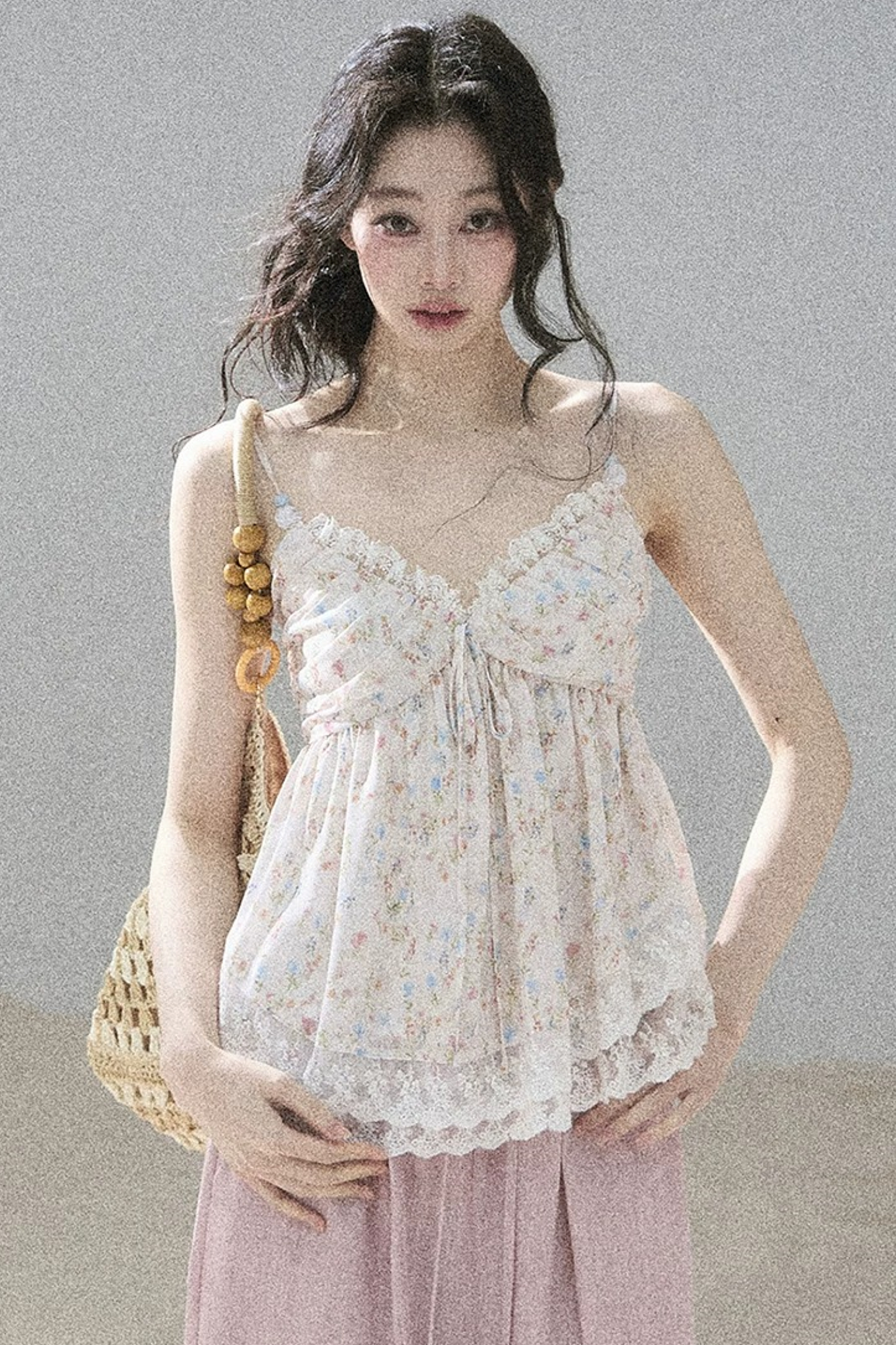 Summer Floral Lace Top