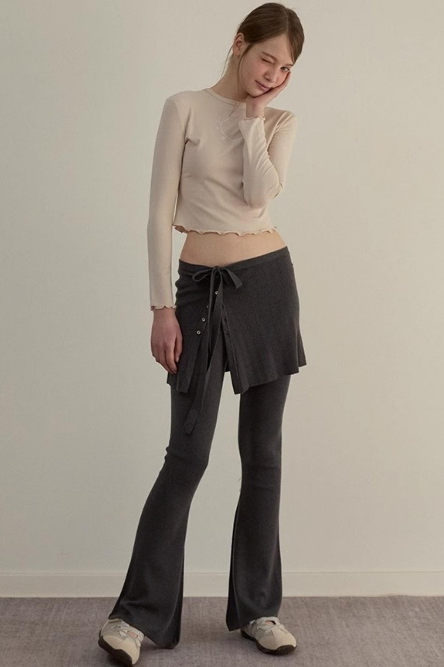 Dreamy Slim Trio Sweater Pants Set-Up