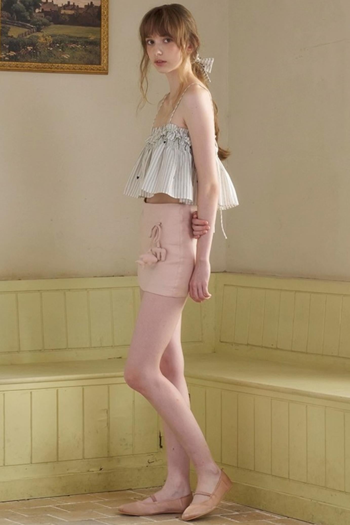 Penny Striped Suspender Pants Set-Up