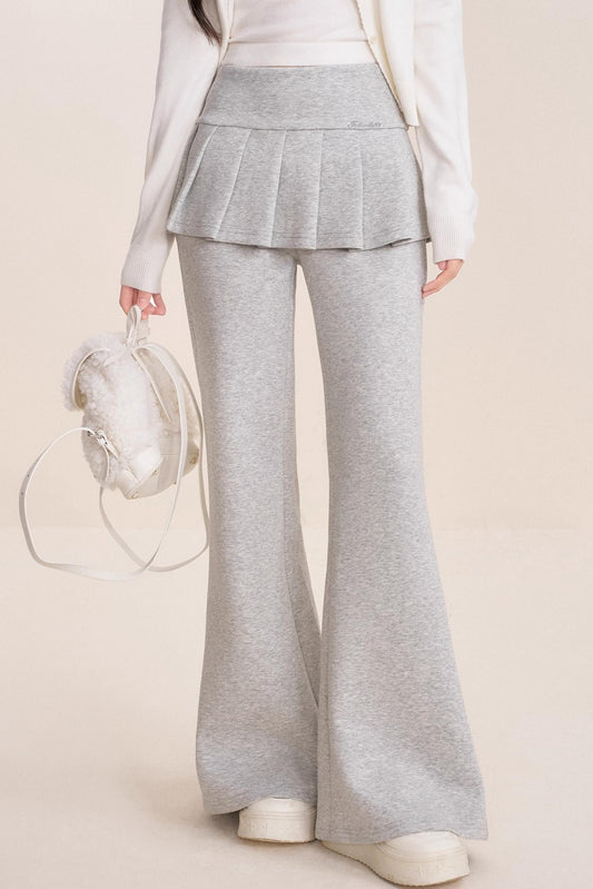 Ballet A-Line Pleated Skirt Bootcut Pants