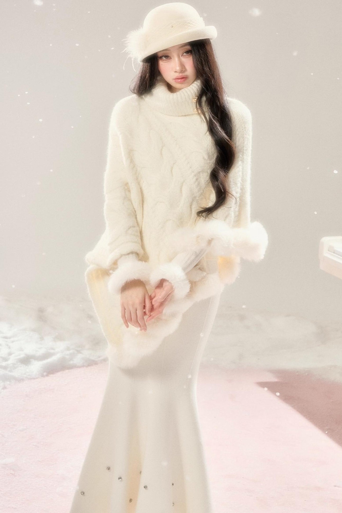 Winter Love Song Knitted Cape