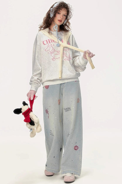 Casual Loose Sweet Pullover Top