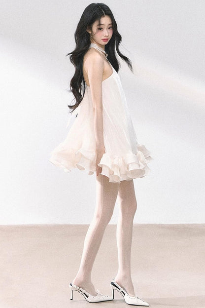 Summer Apricot Elegance Dress