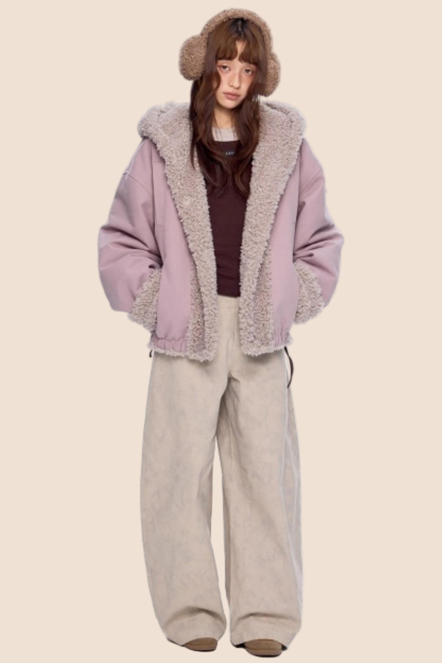 Retro Scimitar Wide-Leg Pants