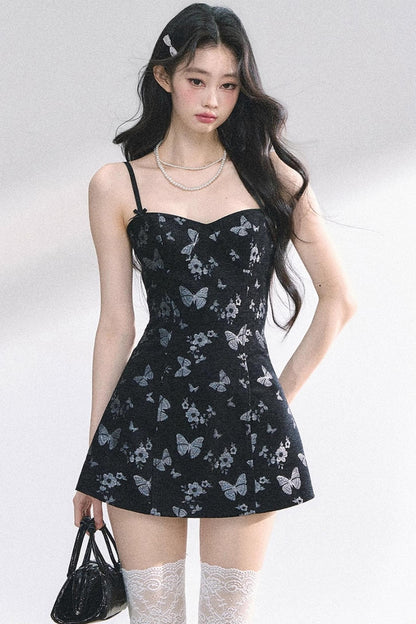 Butterfly One-Shoulder Dress