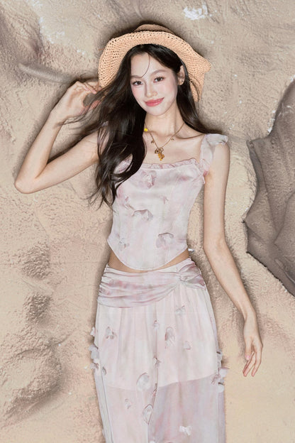 Vacation Floral Skirt Set-Up