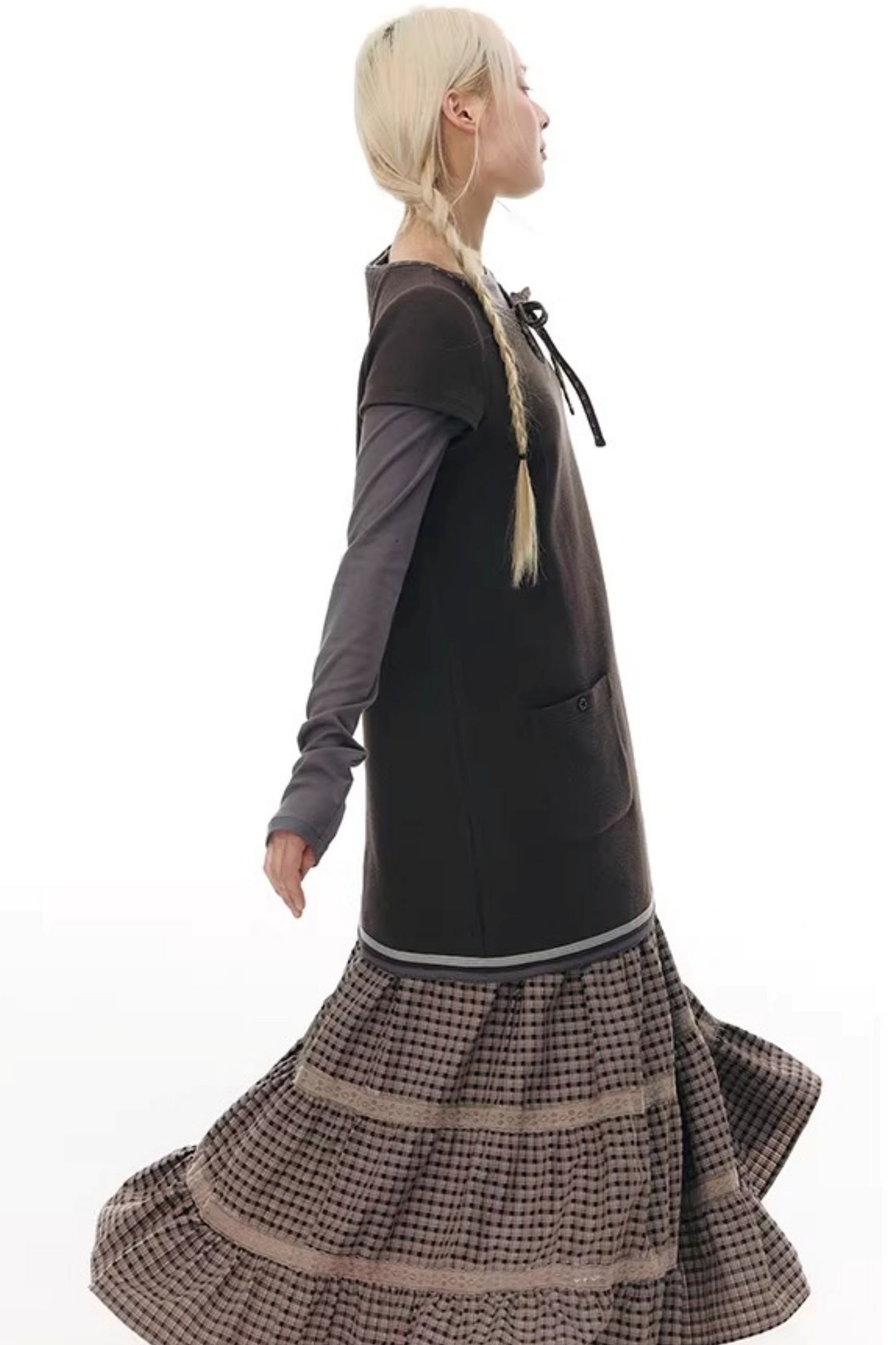 Patchwork Lace A-Line Skirt