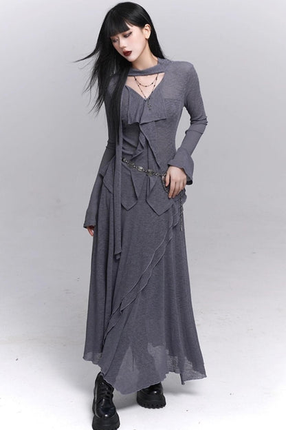 Autumn Korean Suit Skirt Set-Up