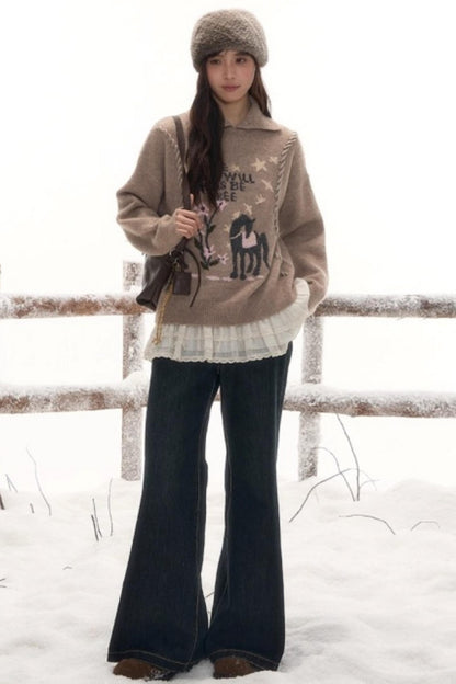 Free-Spirited Knit Sweater