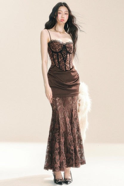 High-Quality Lace Slip Dress Set-Up