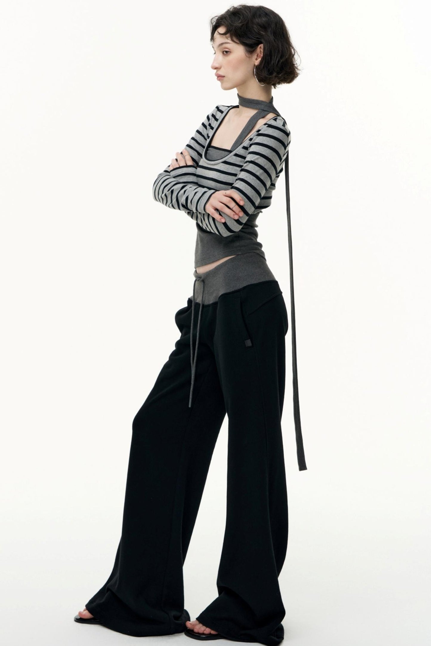 Salt Tea Polka Dot Striped Smock Set