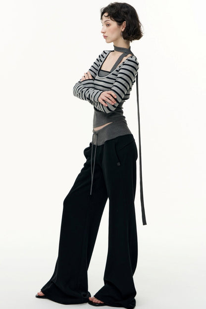 Salt Tea Polka Dot Striped Smock Set