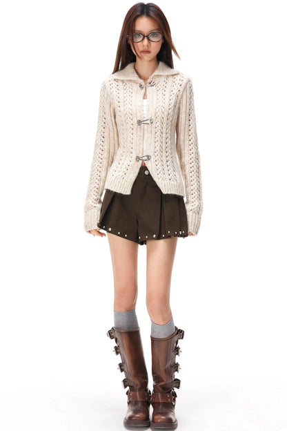 Häkelpullover mit Cut-outs