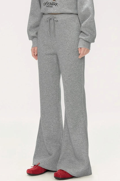 Flared High-Waisted Pants