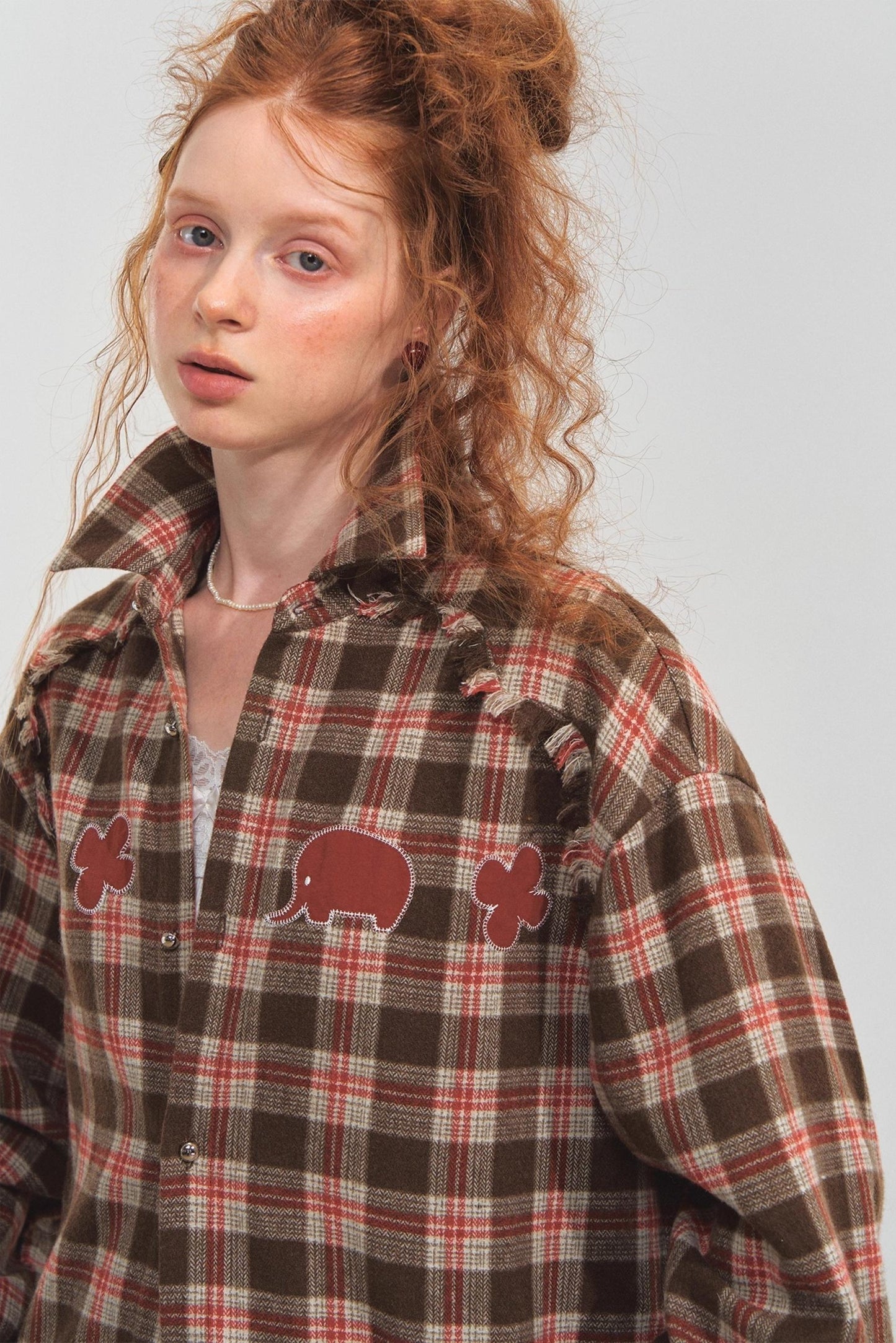 Fun Fringe Plaid Shirt