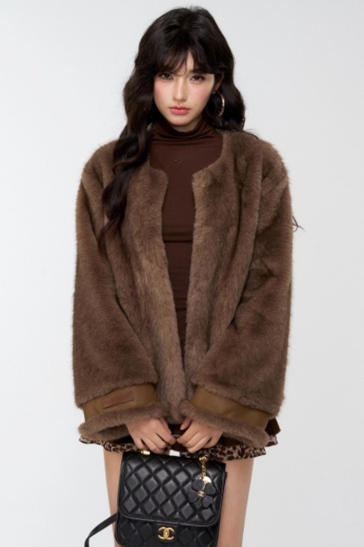 Slavic Aesthetics Fur-Cuffed Jacket