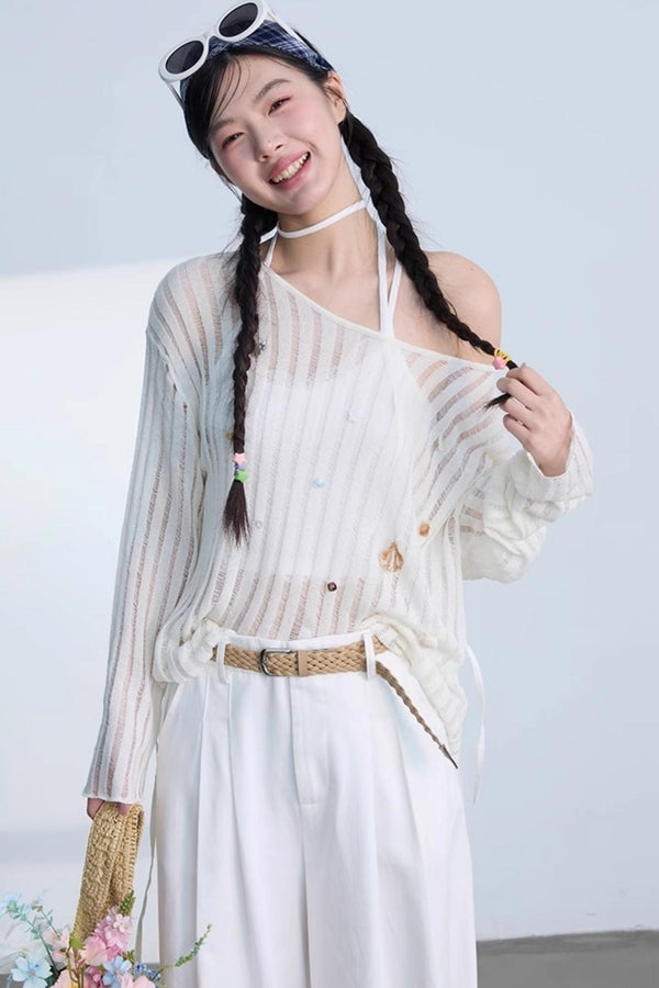 Chic Sunscreen Blouse