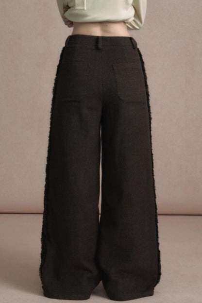 Lazy Drape Wide-Leg Pants